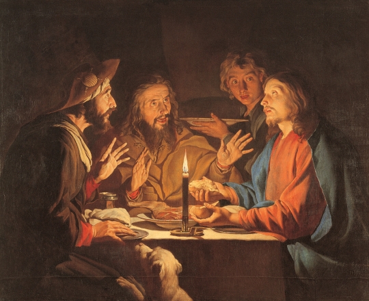 Supper at Emmaus by Matthias Stom