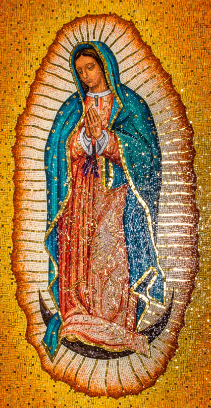Our Lady of Guadalupe Mosaic St. Catherine's of Siena Wake Forest Photographer Joseph Fuller