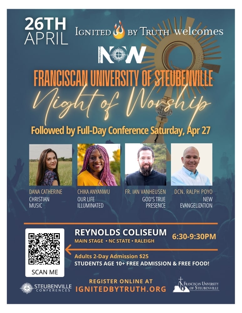 21st Annual Ignited By Truth Catholic Conference - April 26 & 27, 2024